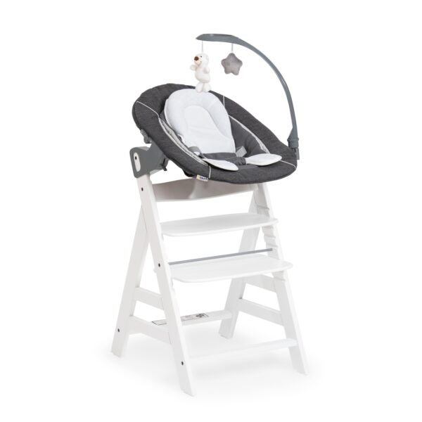 Hauck Alpha+ lamamistool Bouncer Deluxe 2in1, Melange Grey — изображение 7