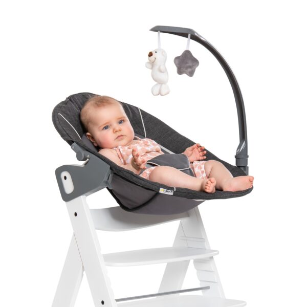 Hauck Alpha+ lamamistool Bouncer Deluxe 2in1, Melange Grey - Image 4