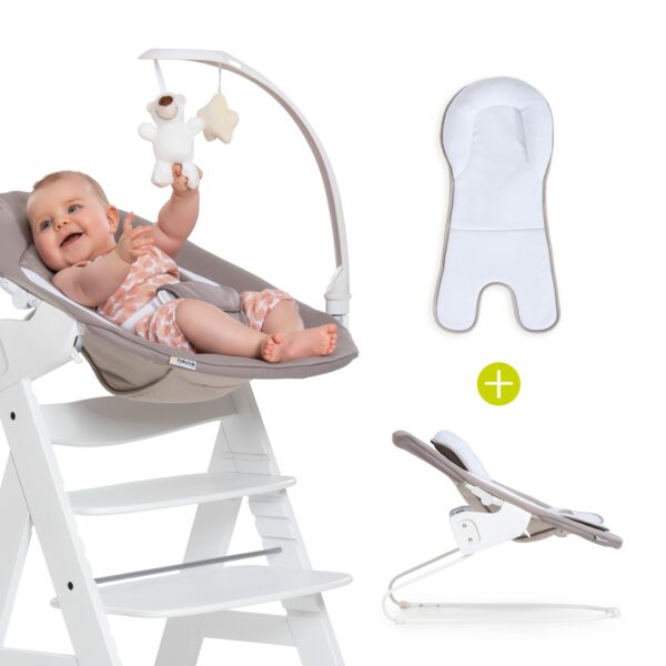 Hauck Alpha+ lamamistool Bouncer Deluxe 2in1, Sand - Image 2