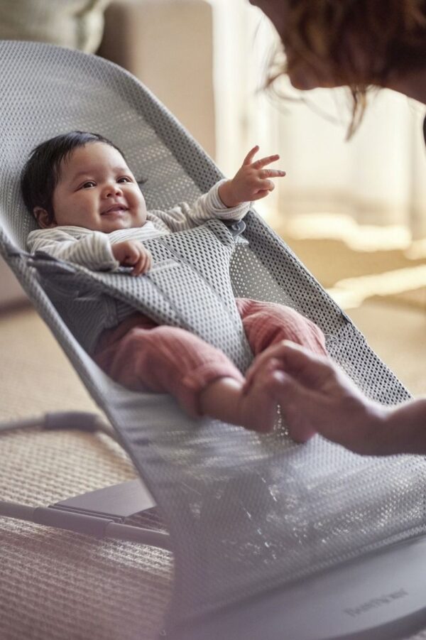 Babybjörn Bouncer Bliss lamamistool, Grey Mesh — изображение 3