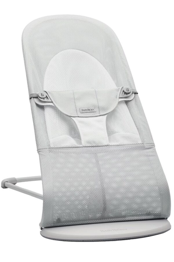 BabyBjörn Balance Soft lamamistool, Silver-White mesh