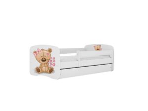 Lastevoodi Shy Teddy Bear voodikastiga 80×160