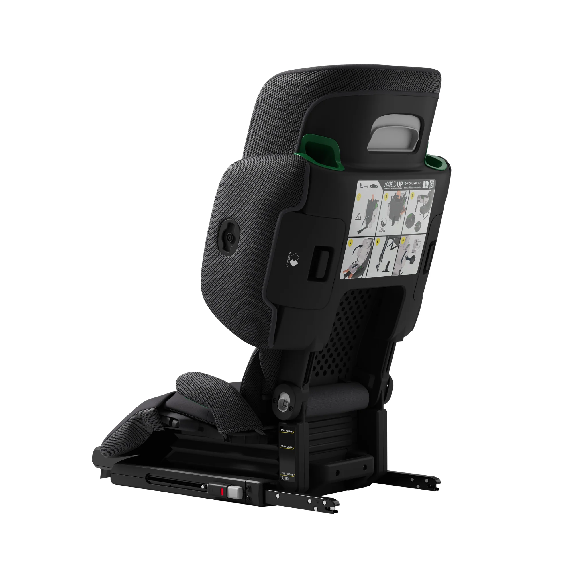 Axkid UP turvatool 100–150 cm + Axkid Up jalatugi, Arctic Mist Grey - Image 11