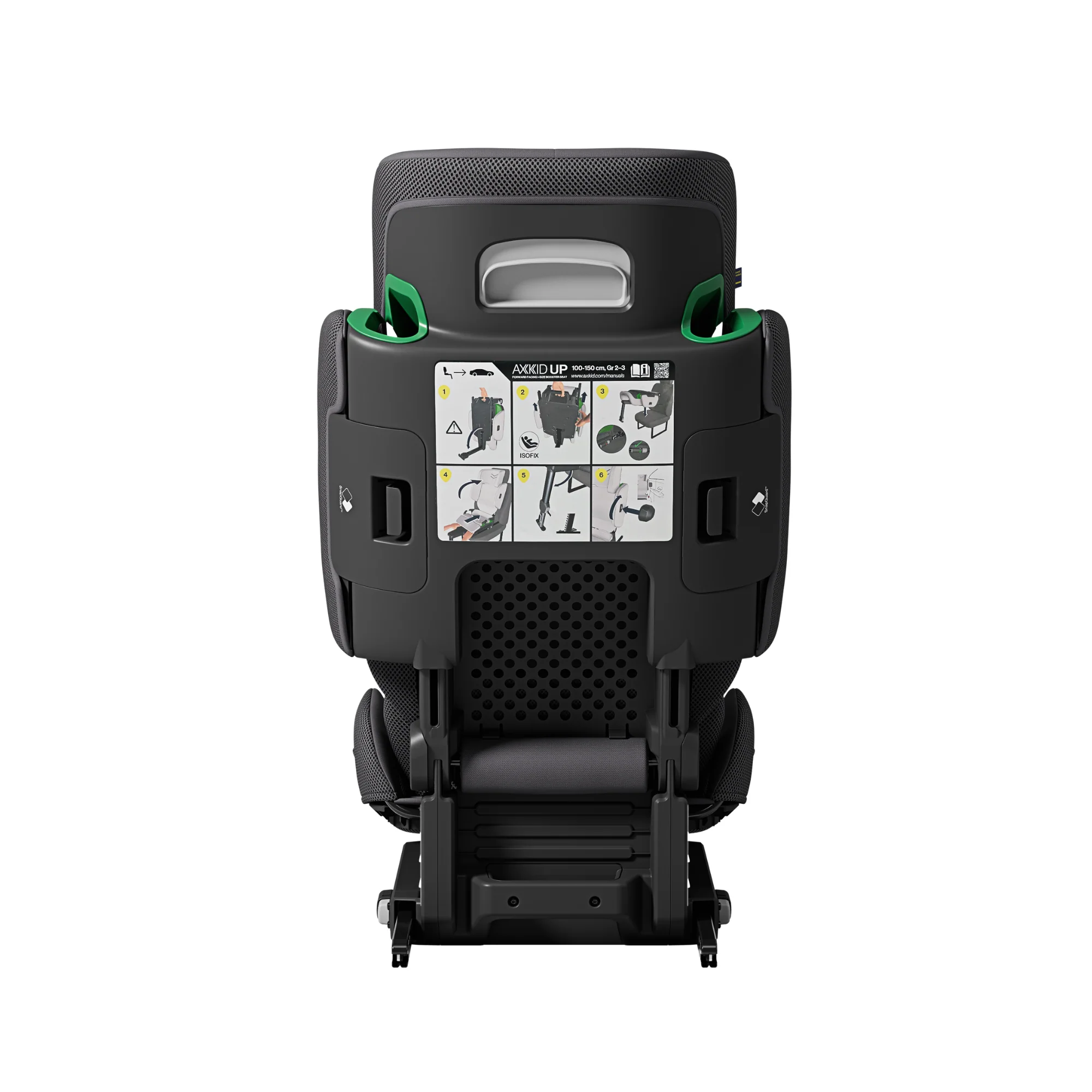 Axkid UP turvatool 100–150 cm + Axkid Up jalatugi, Arctic Mist Grey - Image 12