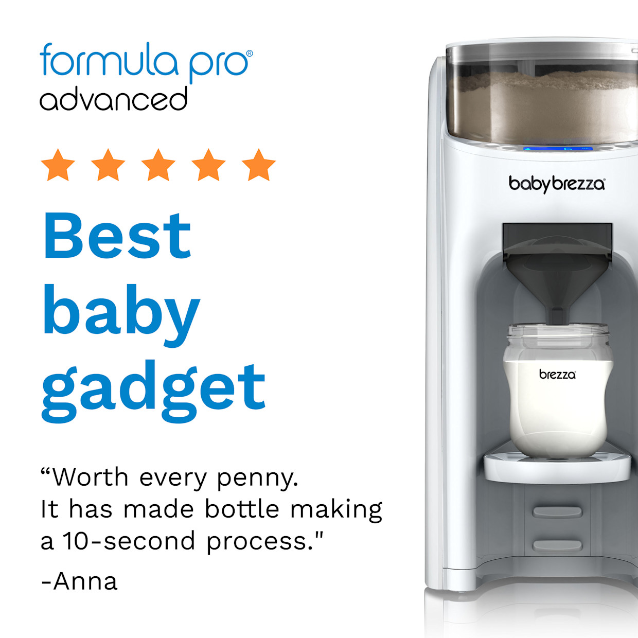 BabyBrezza Formula Pro Advanced piimasegu valmistaja, White/White - Image 6