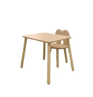 Lastelaud ja tool Bunny, natural