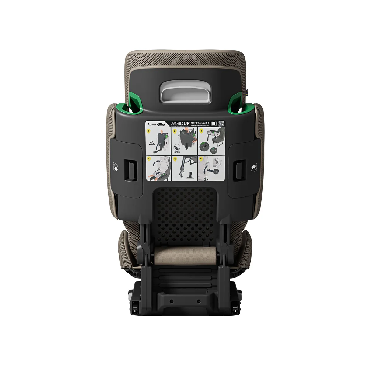 Axkid UP turvatool 100–150 cm + Axkid Up jalatugi, Driftwood Beige - Image 11