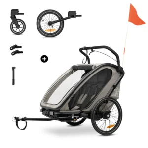 Hauck Bike N Walk Duo jalgrattahaagis 3in1, Light Grey