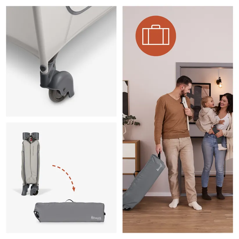 Hauck reisivoodi Sleep N Easyfold, Dark Grey - Image 4