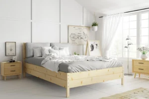 Continental voodi 160×200 panipaigaga, natural