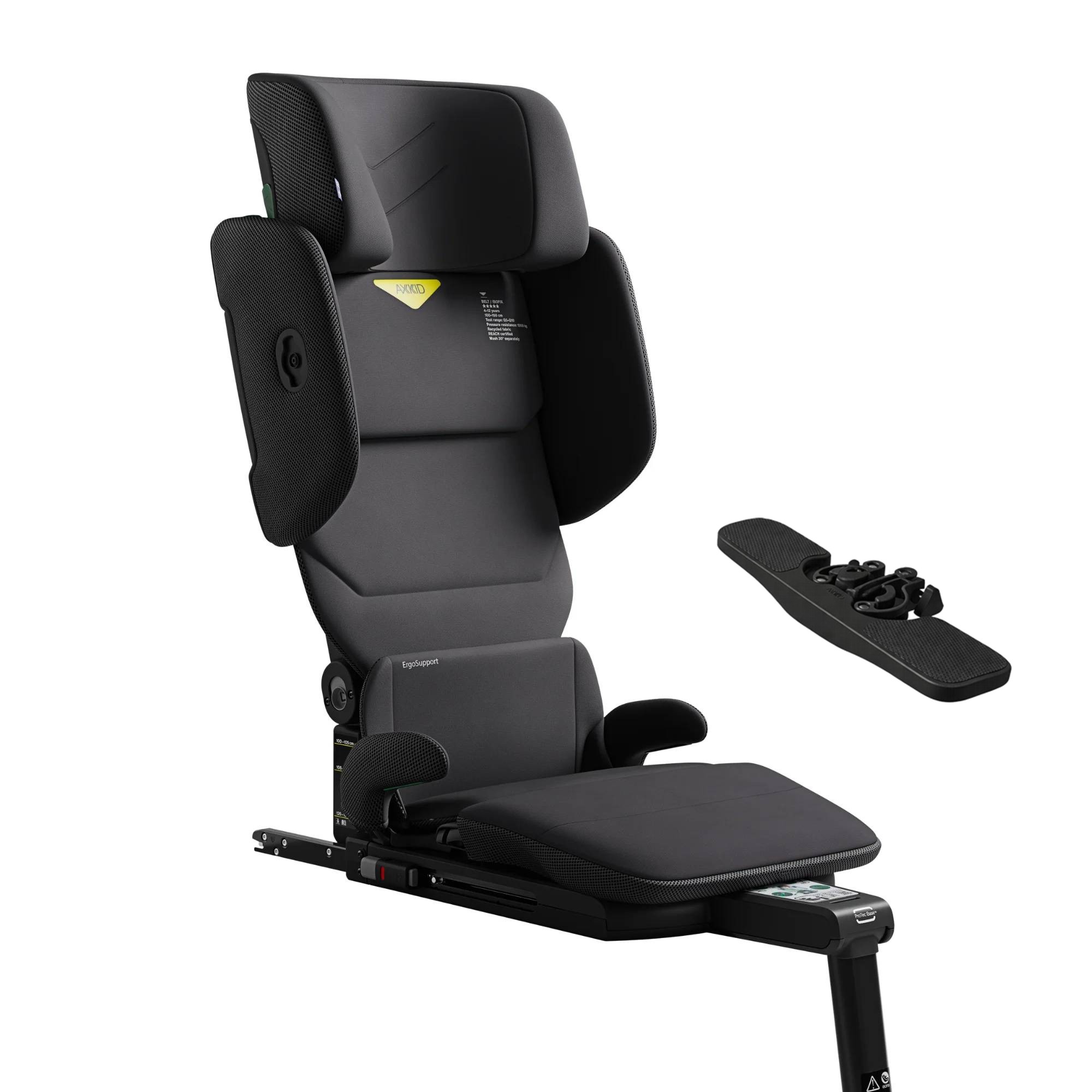 Axkid UP turvatool 100–150 cm + Axkid Up jalatugi, Arctic Mist Grey