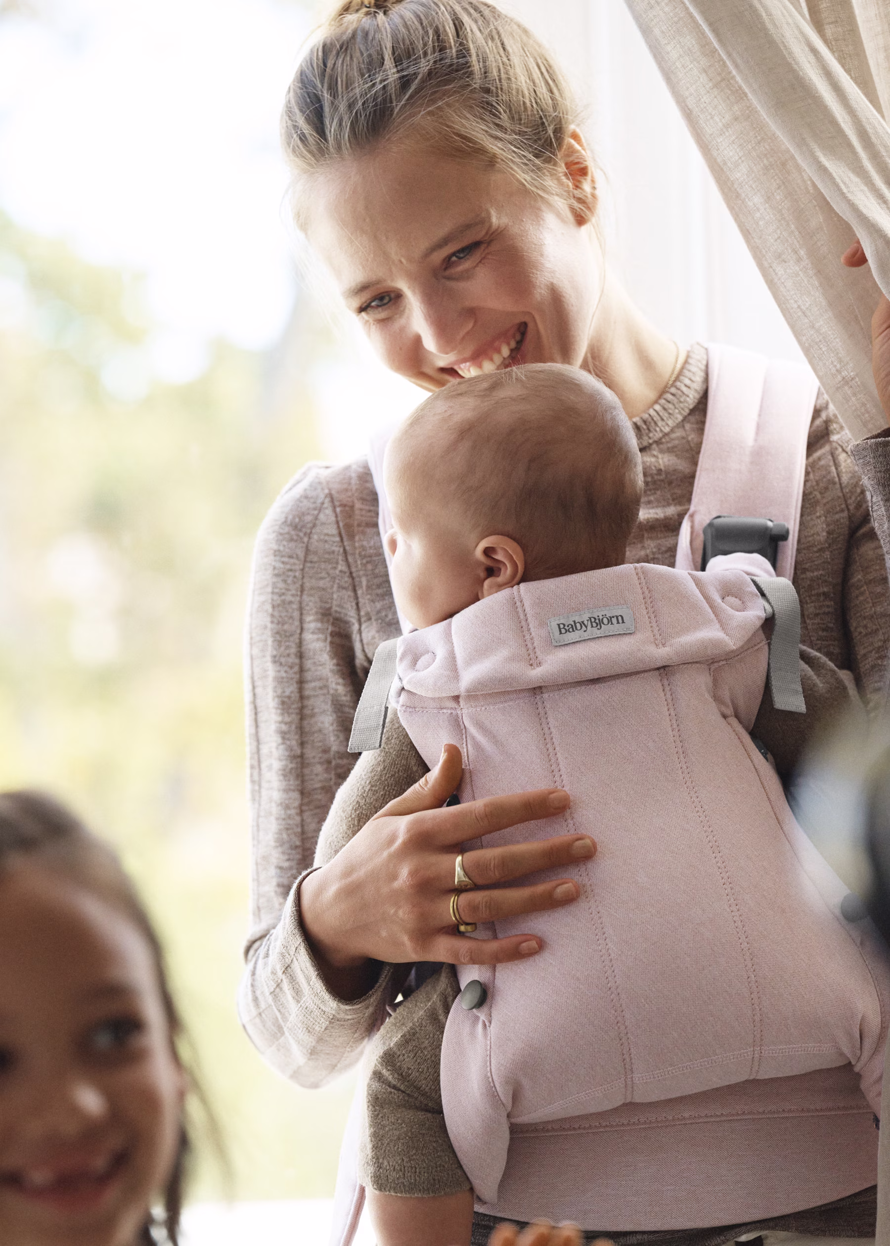 BabyBjörn Harmony kandekott, Pink Melange — изображение 7