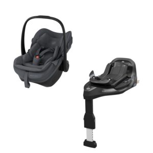 Maxi-Cosi Pebble Slide Pro + FamilyFix Slide Pro ISOFIX alus, Moon Graphite
