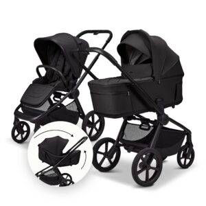 Moon RESEA Fold 2in1 jalutuskäru, Onyx