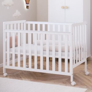 Beebivoodi Bebes 60×120 allalastava küljega, valge