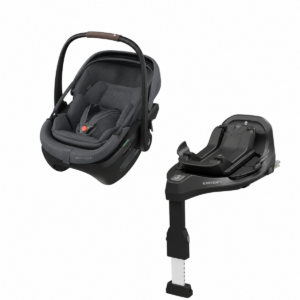 Maxi-Cosi Coral Slide Pro + FamilyFix Slide Pro ISOFIX alus, Moon Graphite