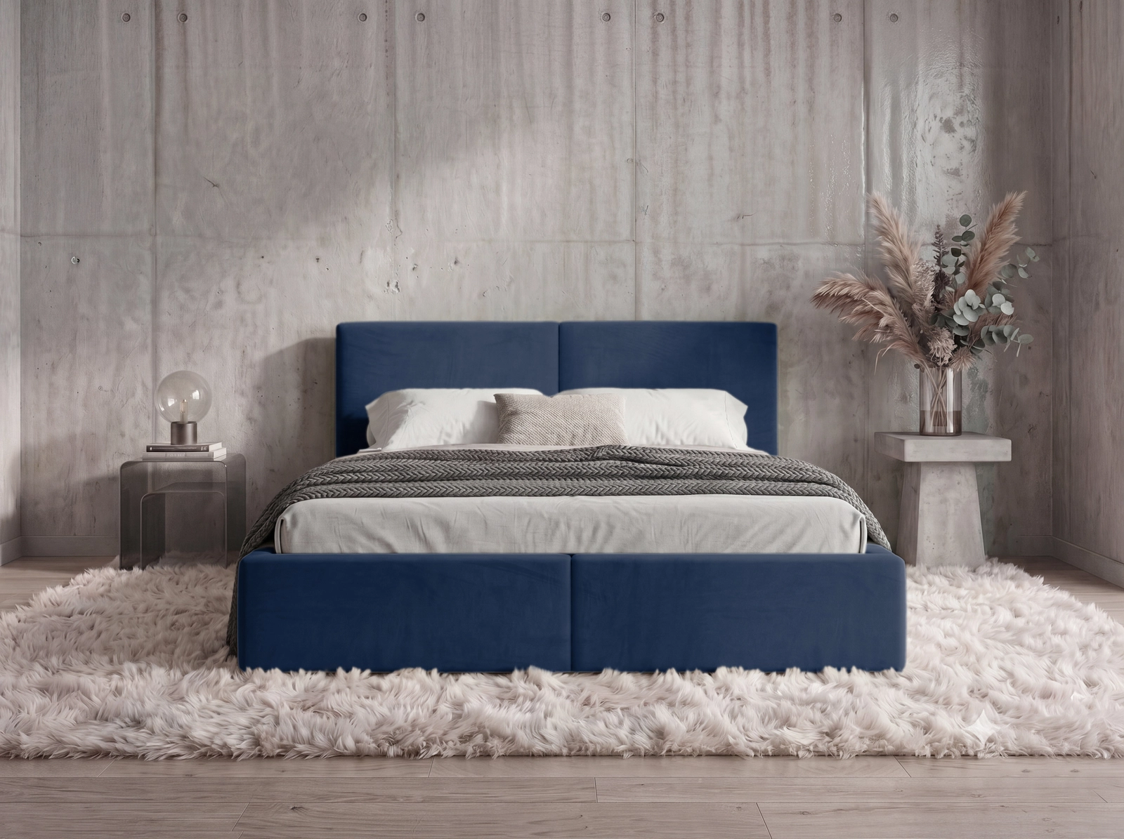 Pesukastiga voodid Hilton 120x200, Sinine - Pilt 2