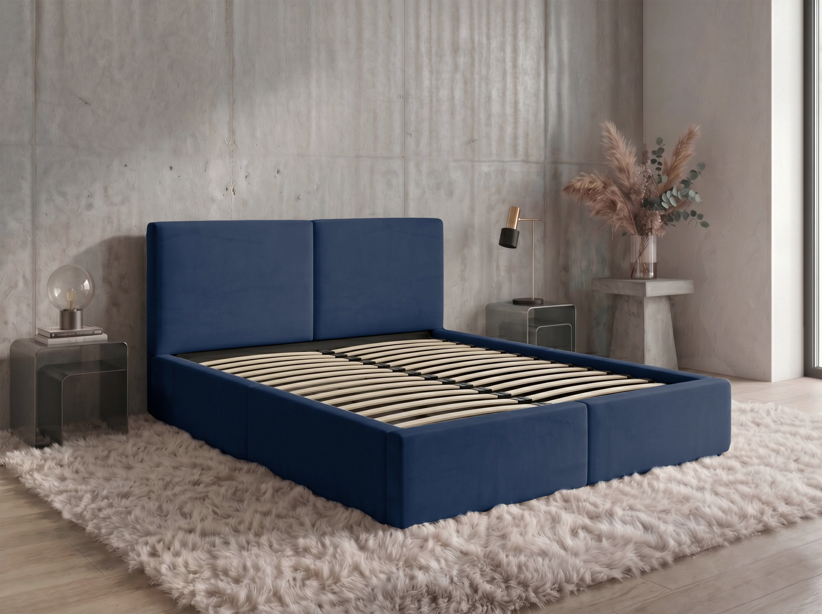 Pesukastiga voodid Hilton 120x200, Sinine - Pilt 7